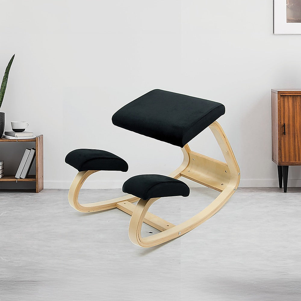 Ergonomic Kneeling Chair Rocking Posture Stool Birch Timber
