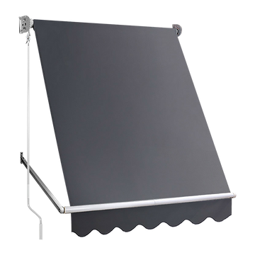 Bariloche Pivot Arm Awning UV Resistant 2.4m x 2.1m Grey