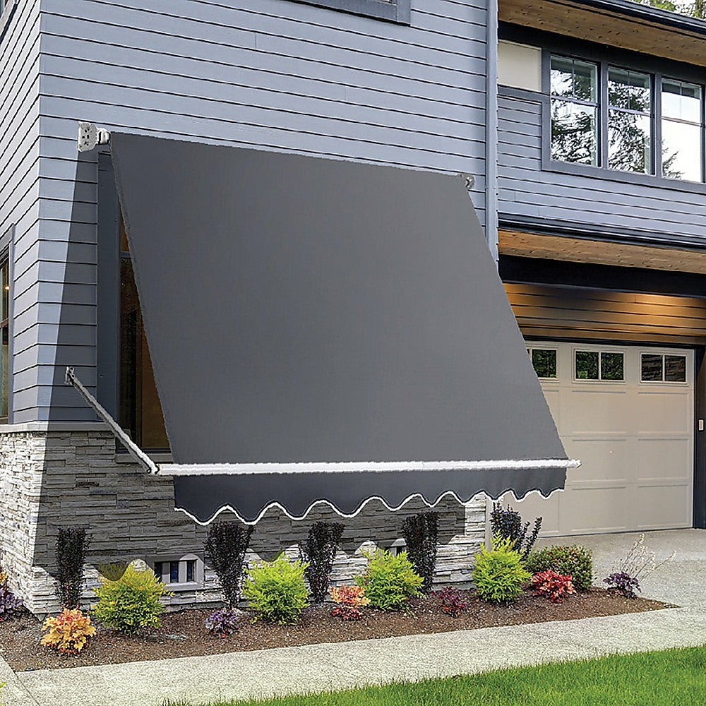 Bariloche Pivot Arm Awning UV Resistant 2.4m x 2.1m Grey