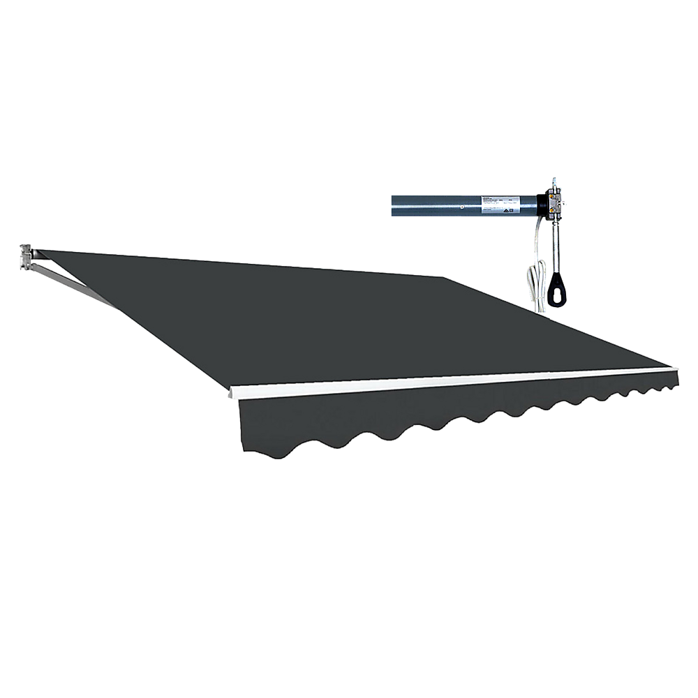 Bariloche Folding Arm Awning UV and Wind Resistant 4.0m x 2.5m Grey