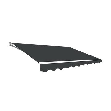 Bariloche Outdoor Folding Arm Awning Retractable Grey 4x3m