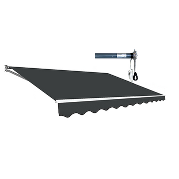 Bariloche Motorised Outdoor Folding Arm Awning Retractable Grey 3x2.5m