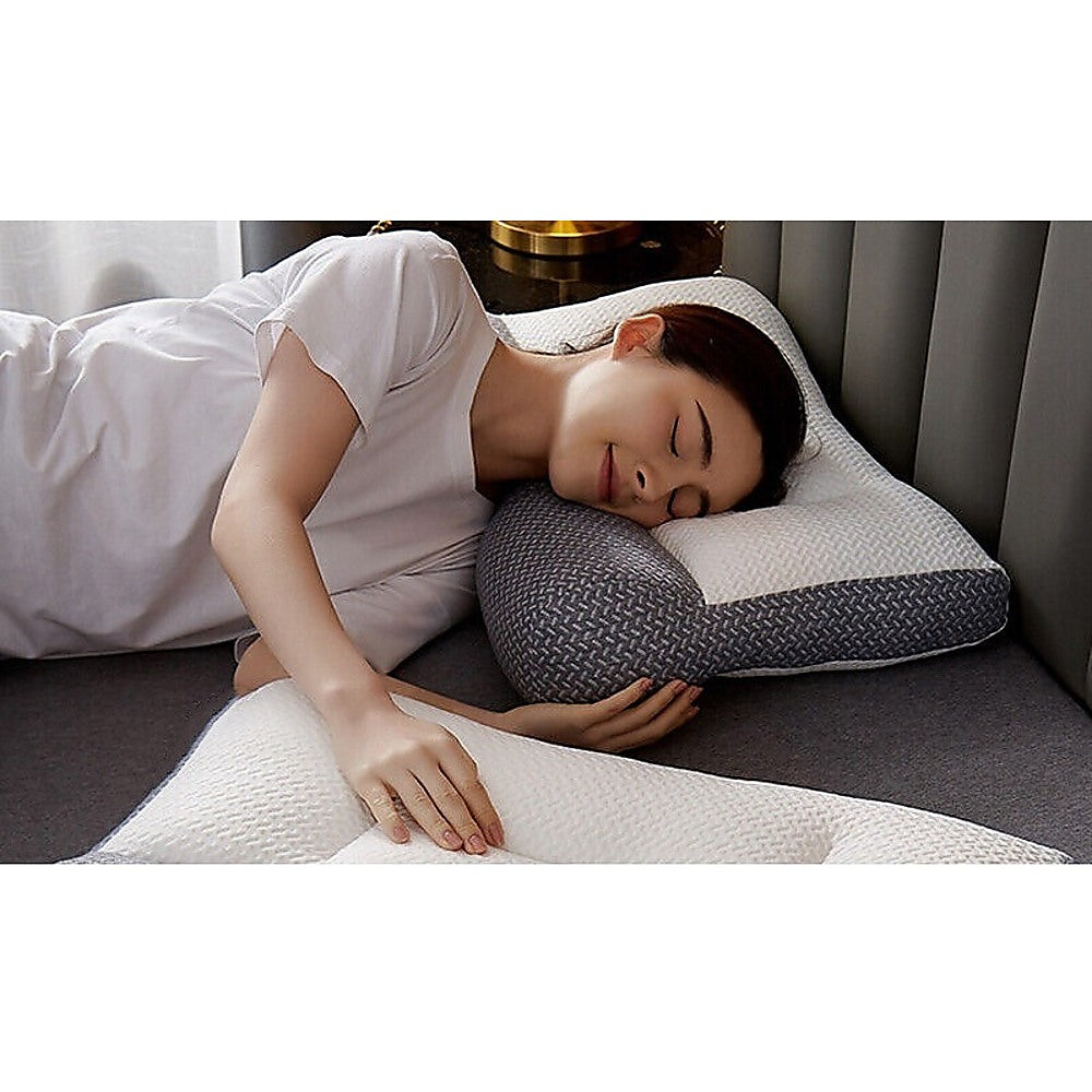 Cervical Ergonomic Soy Bean Contour Pillow Orthopedic Neck Pain Relief