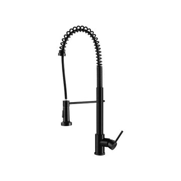 Della Francesca Pull-Out Kitchen Mixer Tap WELS 5 Star Black