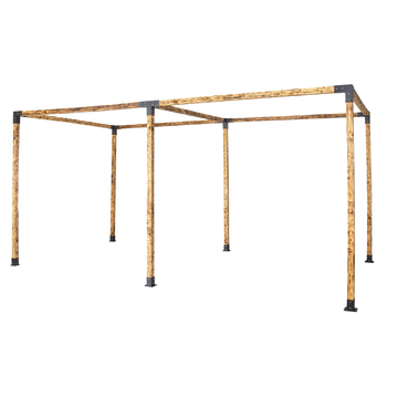 Pergola Brackets Matte Black Steel DIY Kit 12-Piece Double