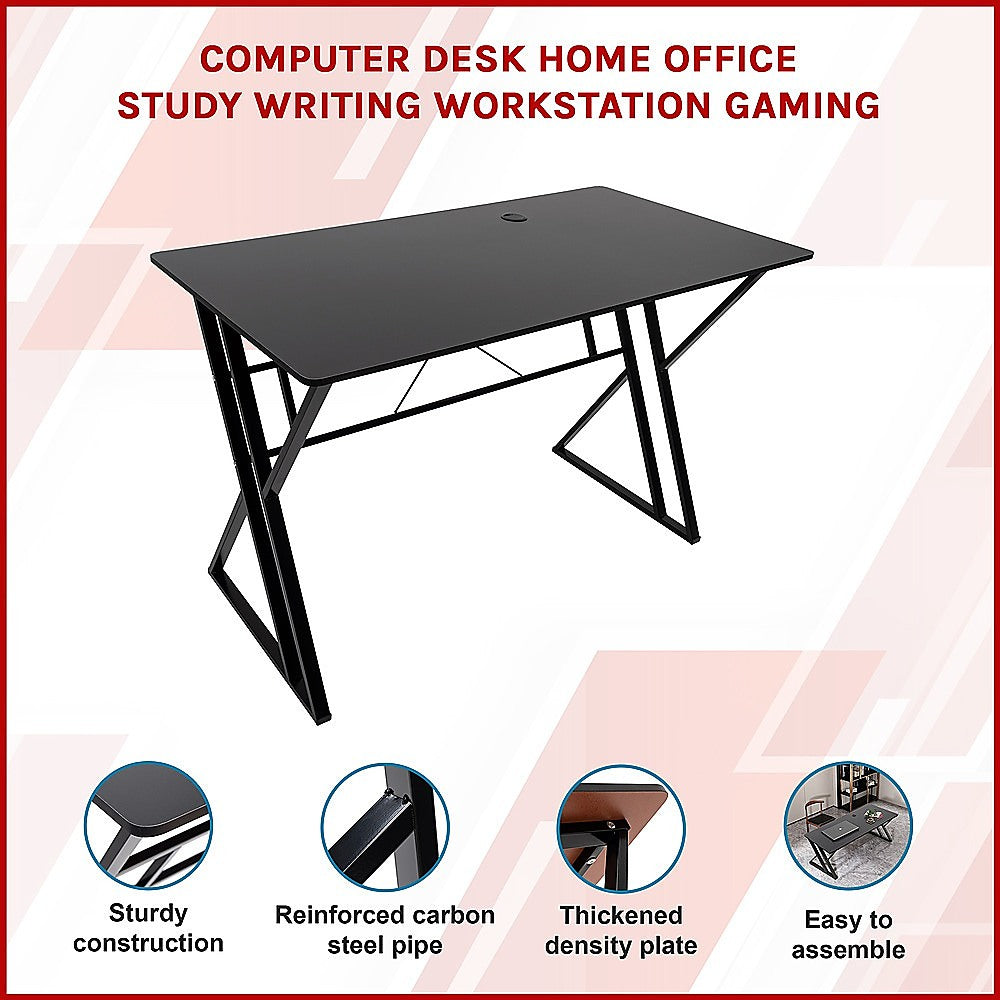 Computer Desk Home Office Workstation Y-Shape Steel Legs 120cm