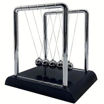 Newton's Cradle Steel Balance Ball Set Desktop Physics Toy Black