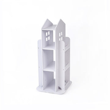 Randy Travis Machinery Rotating Castle Bookshelf White
