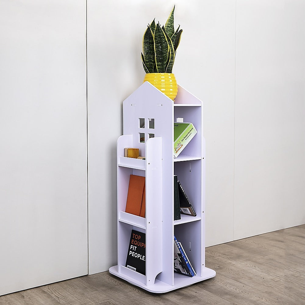 Randy Travis Machinery Rotating Castle Bookshelf White