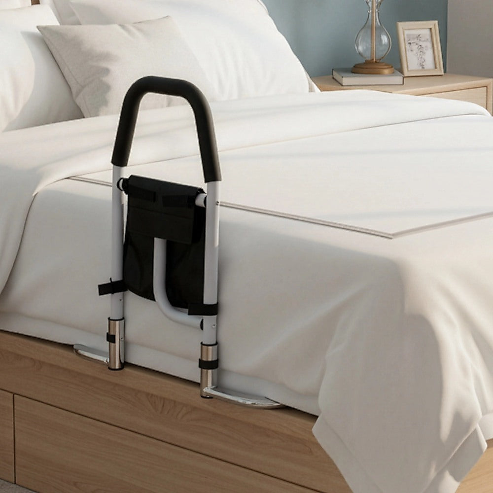 Adjustable Bed Rail Support Bar with Multi-Grip Handles 136kg