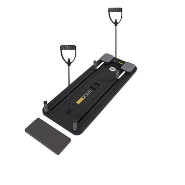 Ab Board Core Trainer with Resistance Bands Foldable Grey