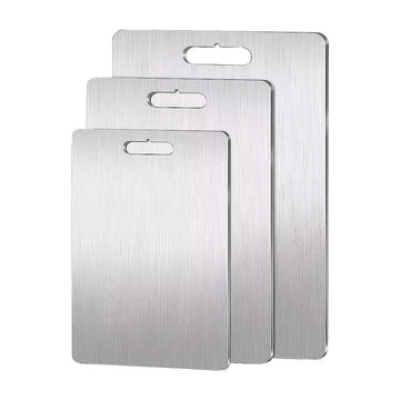 Stainless Steel Cutting Board Set 3-Piece 304 Food Grade