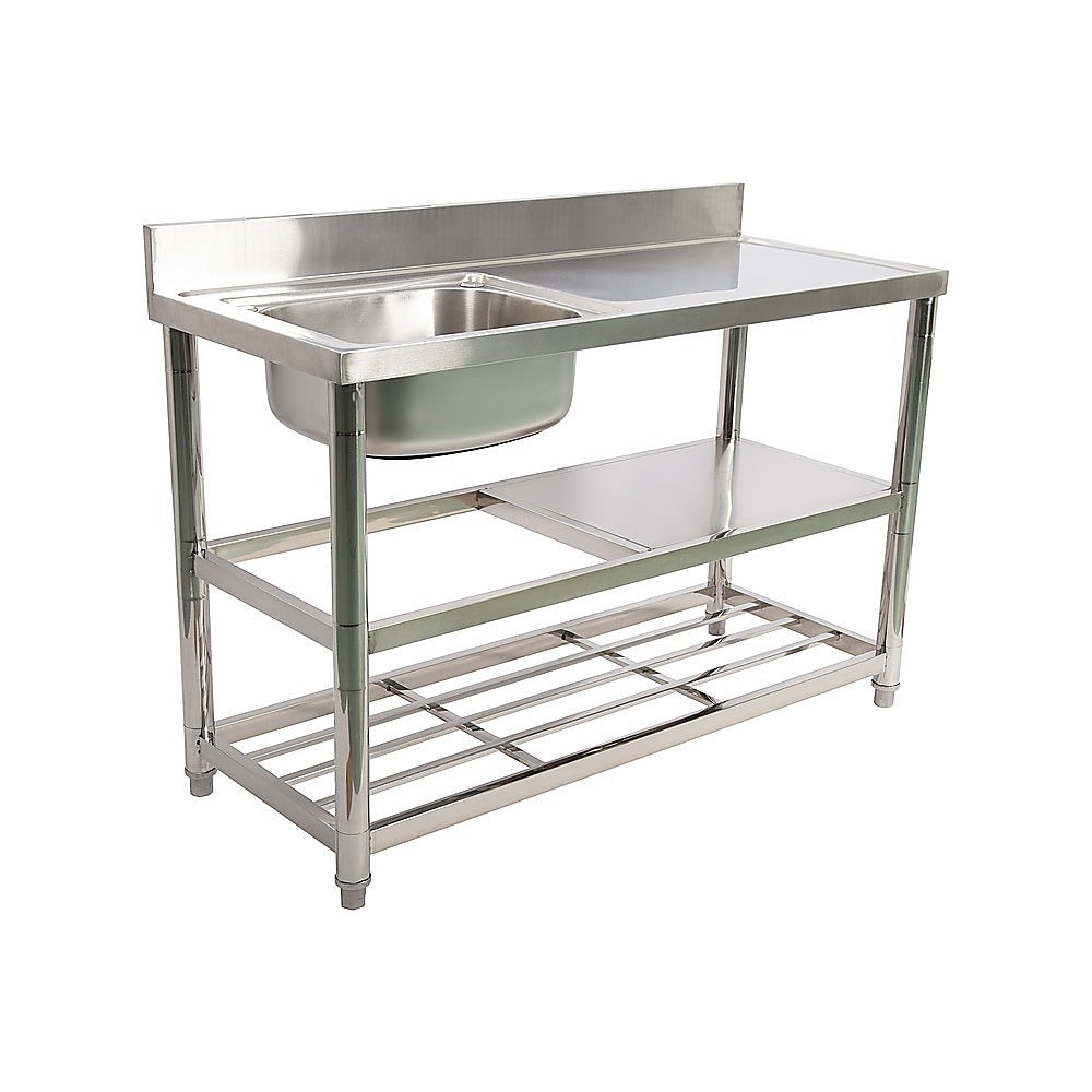 Vortaz Freestanding Commercial Kitchen Sink 120x50cm Utility Basin