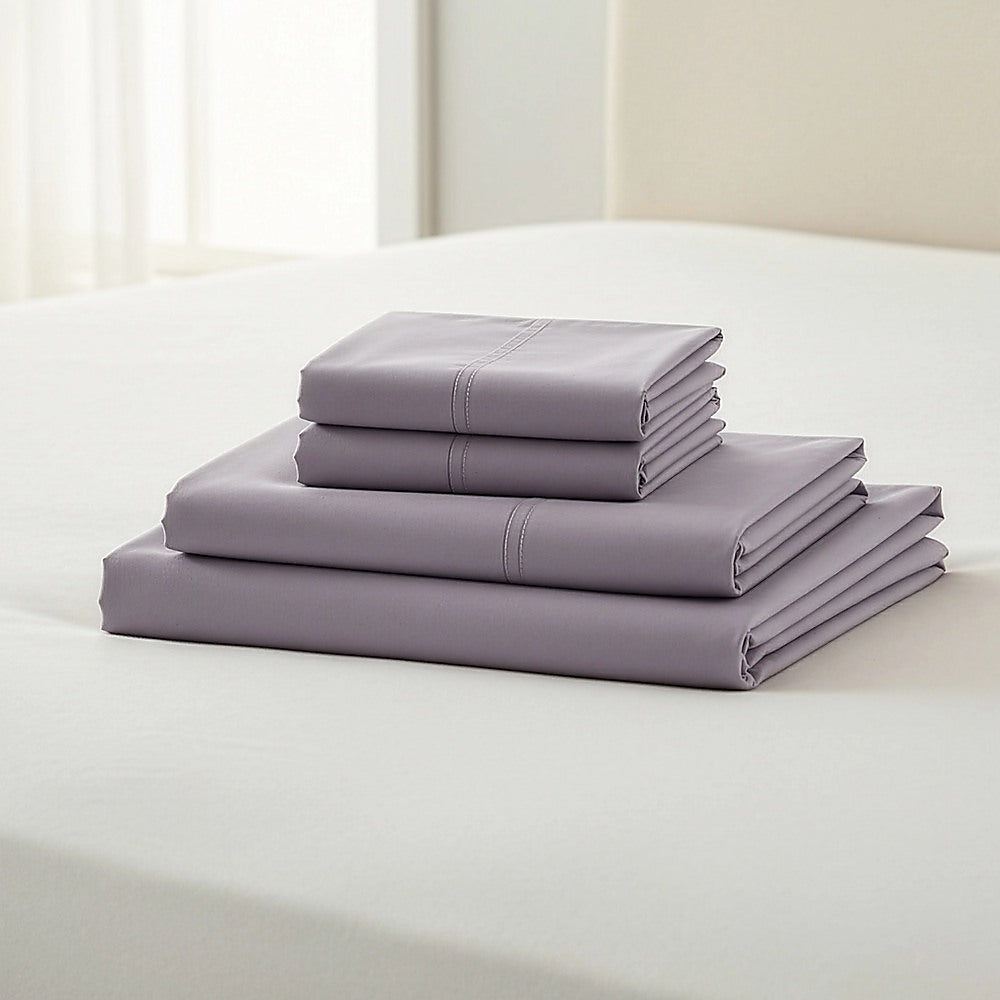 King 1800 Series Microfiber Bed Sheet Set Deep Pocket Grey