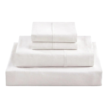 King 1800 Series Microfiber Bed Sheet Set Deep Pocket White