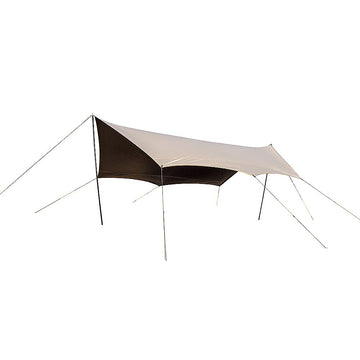 Portable Camping Canopy Awning 520x420cm Galvanised Iron Shelter