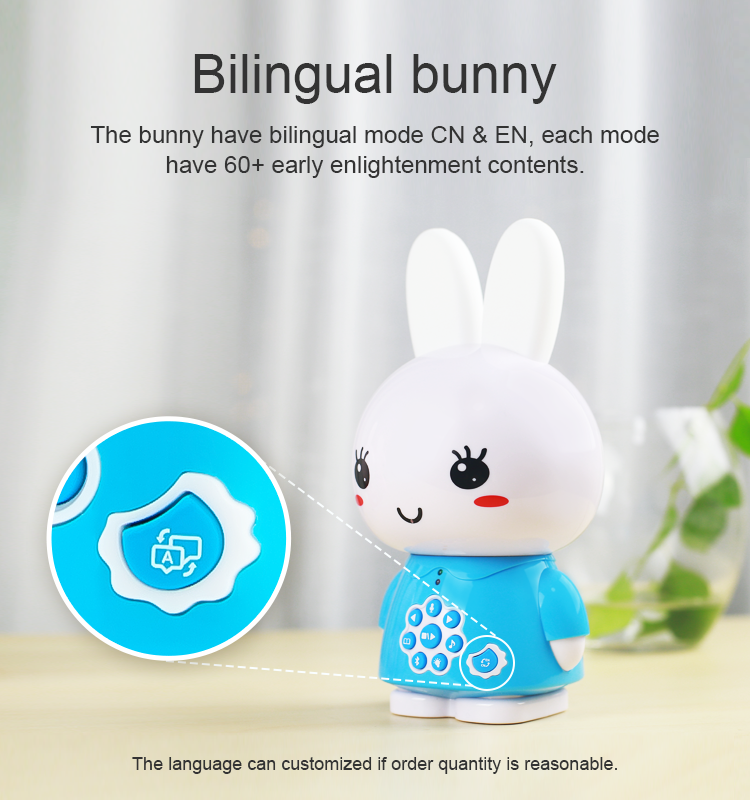 Alilo Honey Bunny G6+ Bilingual Baby Music Player Pink