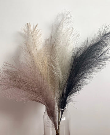 Vortaz Artificial Pampas Grass 24pk Natural Decor 100cm Multi