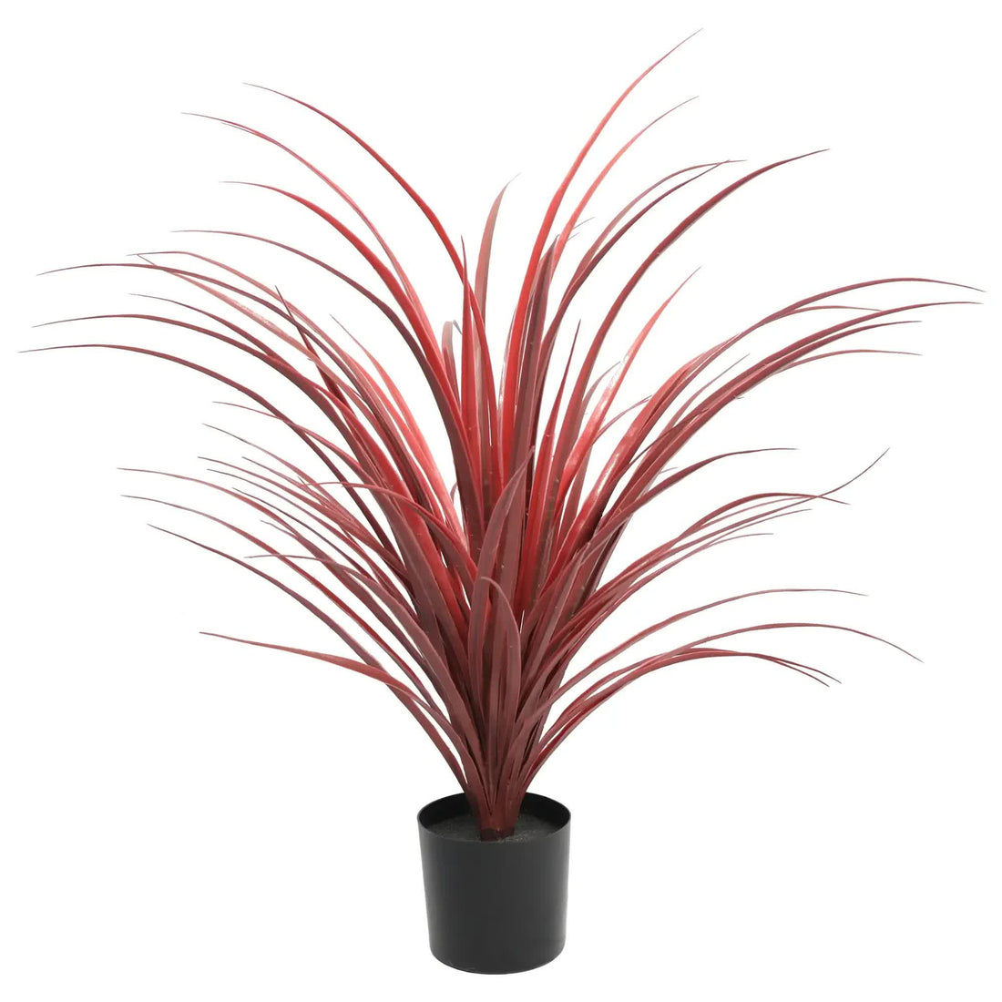 Vortaz Potted Artificial Yucca Grass Burgundy UV Resistant 75cm