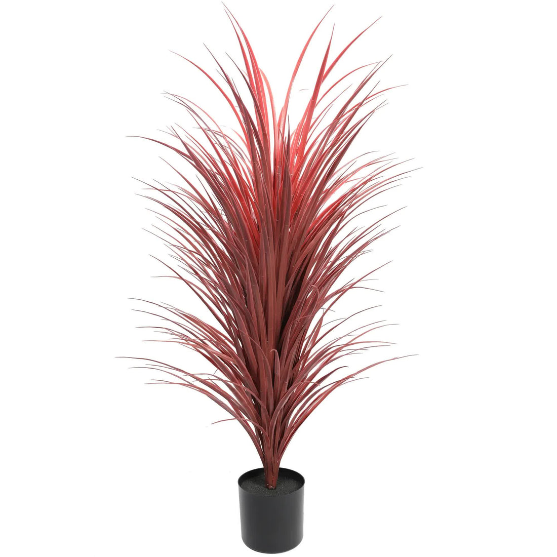 Vortaz Potted Artificial Yucca Grass Burgundy UV Resistant 115cm