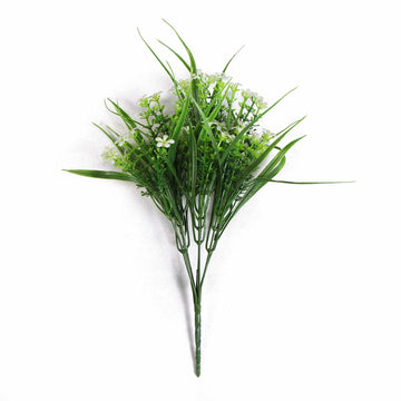 Vortaz Artificial Daisy Grass Stem UV Resistant 30cm Indoor Decor