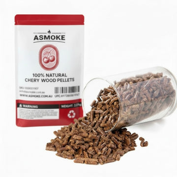 ASMOKE Cherry Wood BBQ Pellets 2.27kg 100% Natural