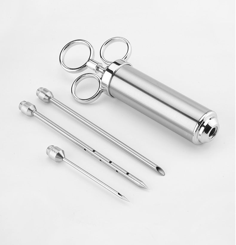 ASMOKE Stainless Steel Meat Injector Kit for BBQ and Brining