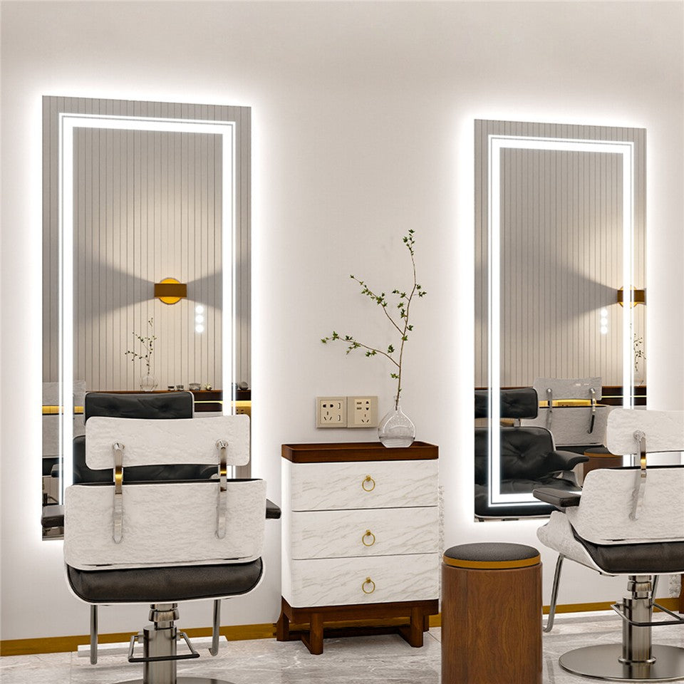 LED Bathroom Mirror with Anti-Fog and Adjustable Lighting 600x1000mm