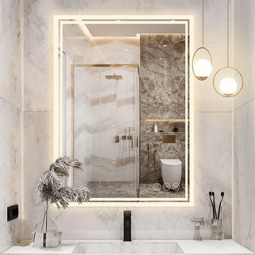 LED Bathroom Mirror with Anti-Fog and Touch Controls Wall-Mounted