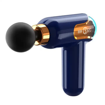 Deep Blue Portable Massage Gun Deep Tissue 9 Speed 4 Heads