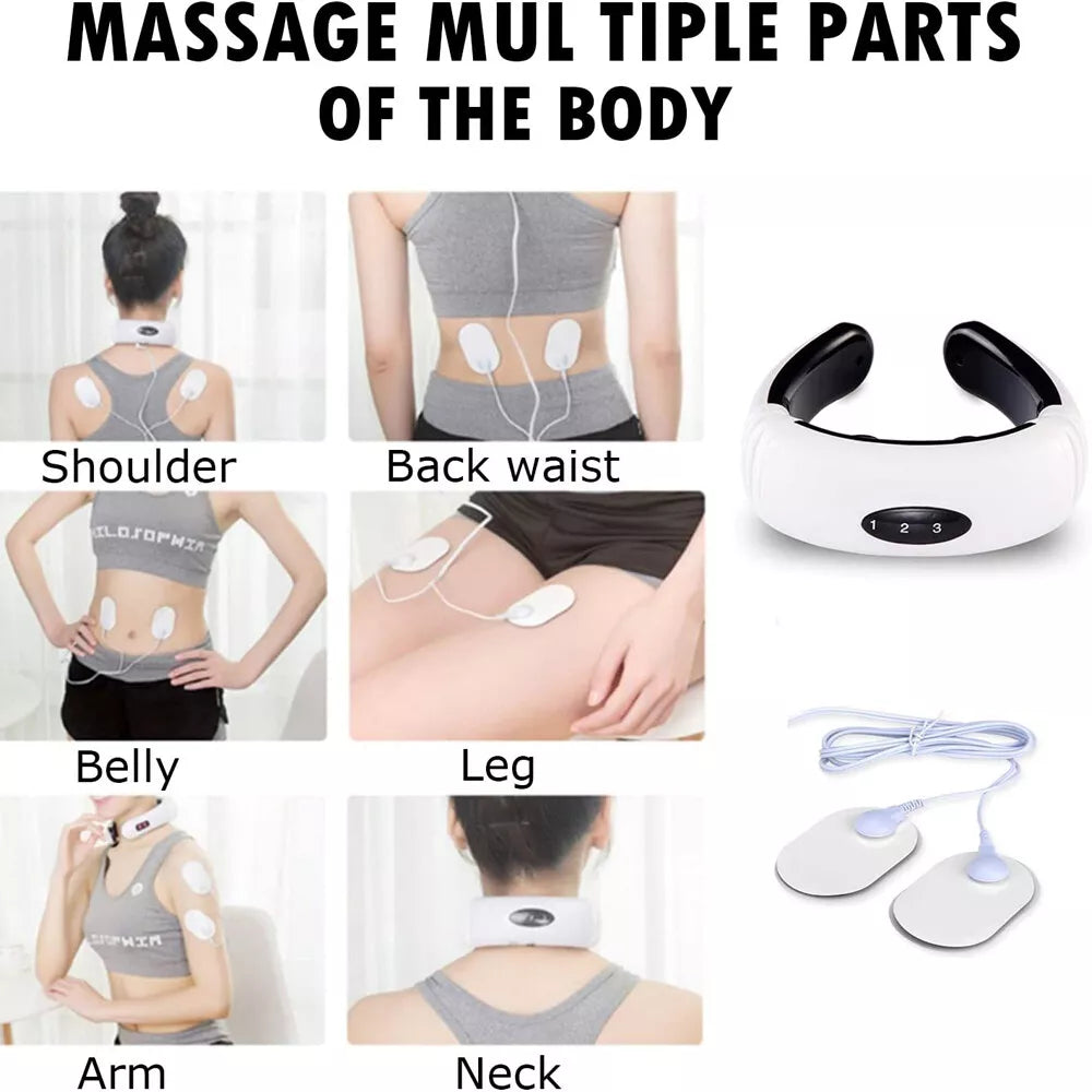 Pulse Therapy Neck Massager for Pain Relief and Relaxation
