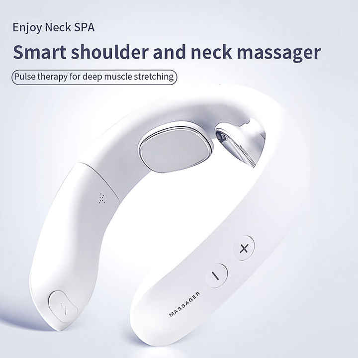 Smart Neck Massager with Heat Therapy for Neck and Shoulder Relief