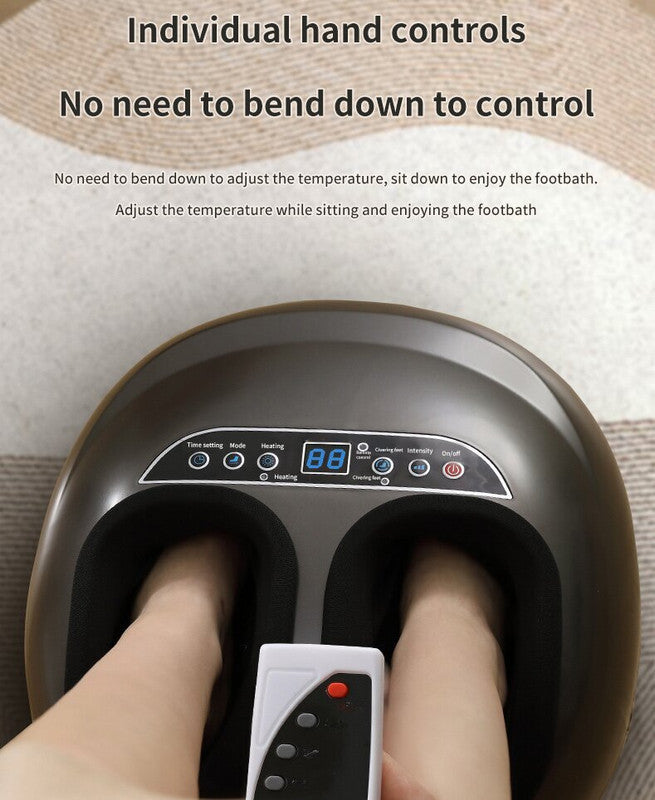 Luxury Shiatsu Foot and Calf Massager with Air Compression Digital Display Black