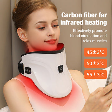 Heated Carbon Fiber Infrared Neck Massager Adjustable Temperature