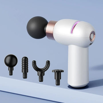 Vortaz Portable Mini Massage Gun 6 Speed Quiet Muscle Relief White
