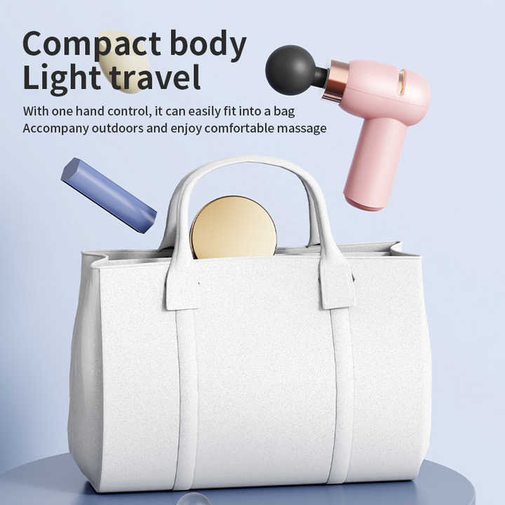 Vortaz Portable Mini Massage Gun 6 Speed Quiet Muscle Relief White