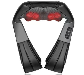 Vortaz Shiatsu Neck Shoulder Massager Deep Kneading Heat Gray