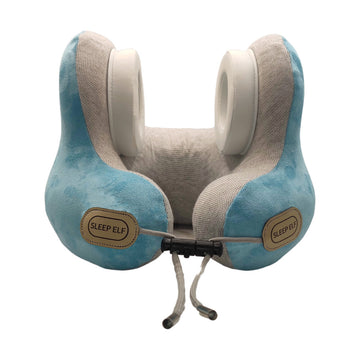 Vortaz Smart Neck Pillow Noise Cancelling Heating Lake Blue
