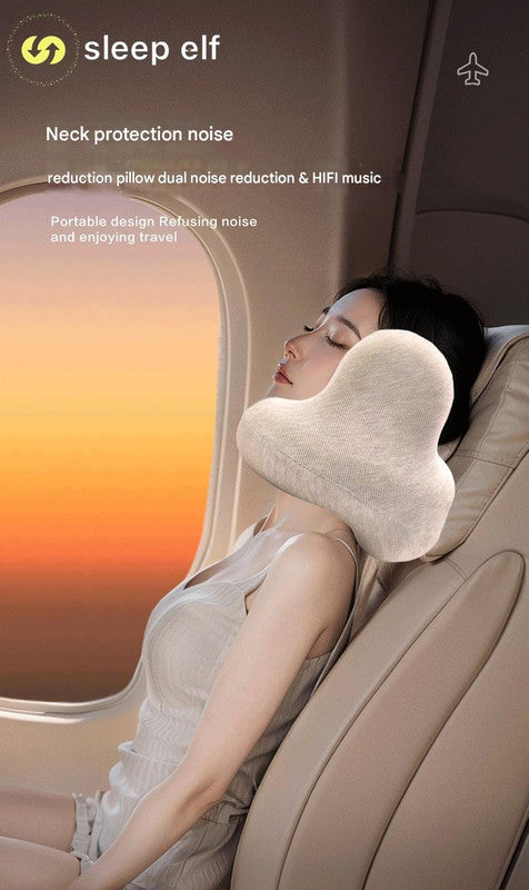 Vortaz Smart Neck Pillow Noise Cancelling Heating Navy Blue