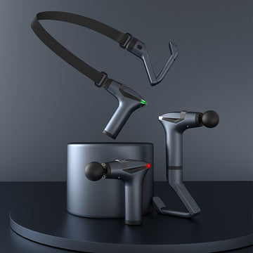 Vortaz Deep Tissue Massage Gun with Extension Handle 12 Speeds Grey