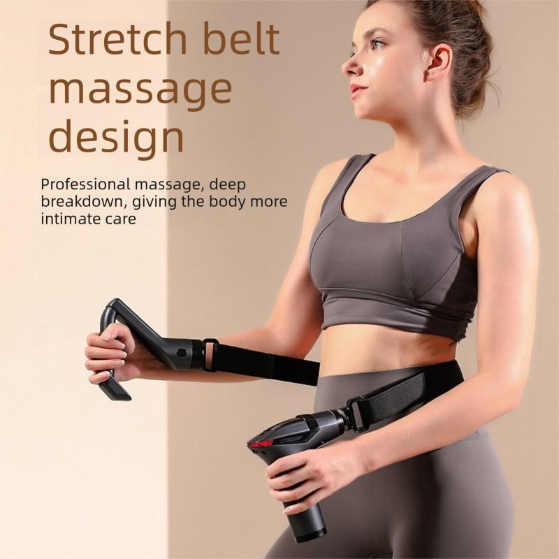 Vortaz Deep Tissue Massage Gun with Extension Handle 12 Speeds Grey