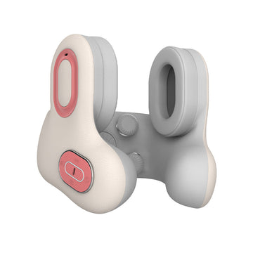 Travel Neck Pillow with Heat Vibration & ANC Headphones Beige