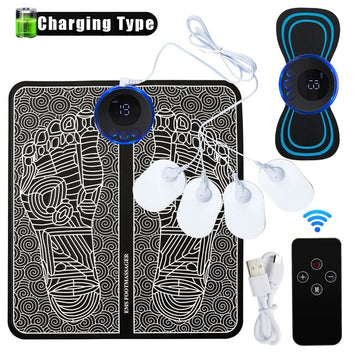 Vortaz EMS Foot Massager Mat with Neck and Foot Therapy Pads