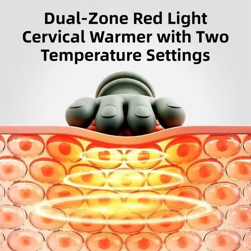 Wireless 4D Bionic Neck & Shoulder Massager with Red Light Heat