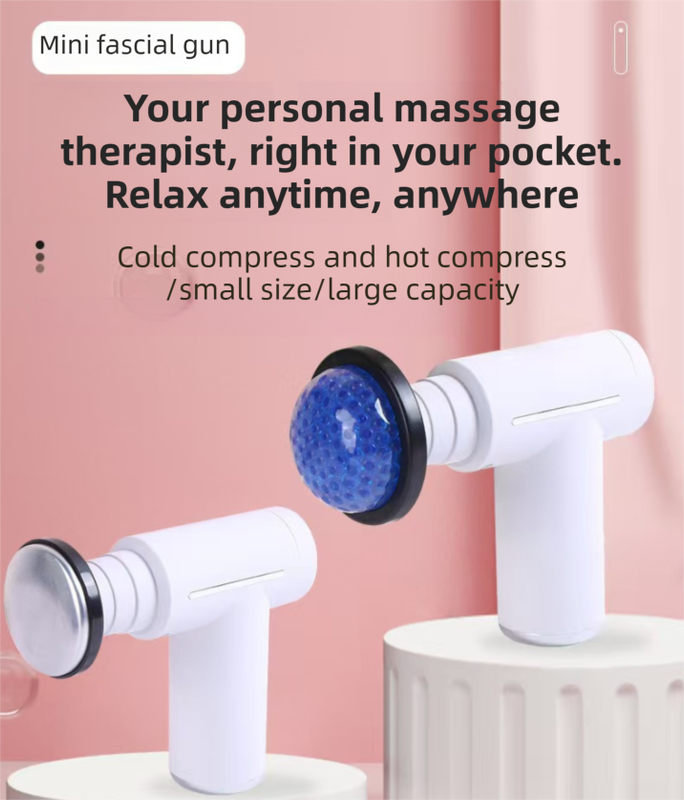 Vortaz Mini Massage Gun Hot Cold Therapy 6 Speed 6 Heads Ultra-Lightweight