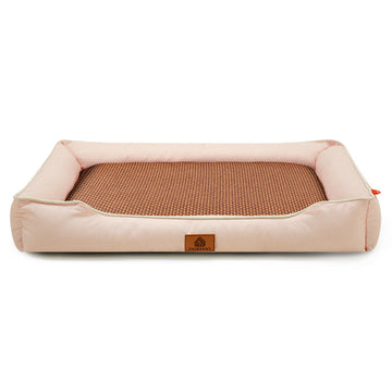 Pet Bed with Cooling Mat 600D Oxford 36x27x7cm Pink Size S