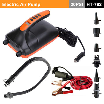 Electric SUP Air Pump 20PSI 12V Auto Stop Digital LCD Paddle Board Pump