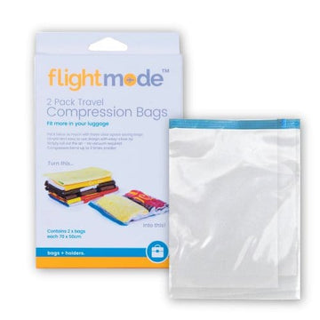 2-Pack Travel Vacuum Compression Storage Bags No Pump Required