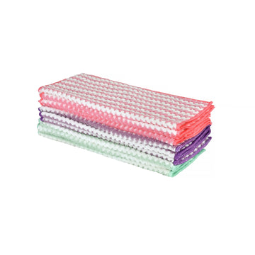 10 Pack Reusable Microfibre Cleaning Cloths 30x30cm Absorbent
