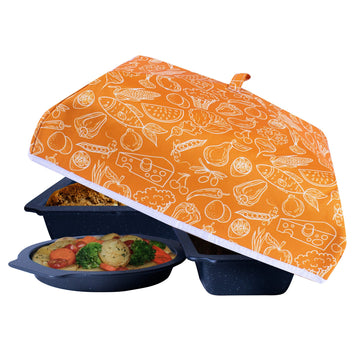 37cm Insulated Food Cover Umbrella Closure Keeps Platters Warm